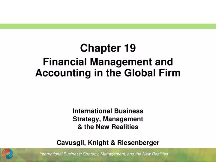 international business strategy management the new realities cavusgil knight riesenberger