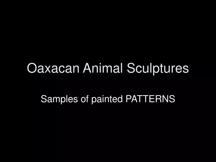 oaxacan animal sculptures