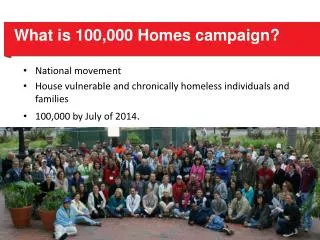 What is 100,000 Homes campaign?