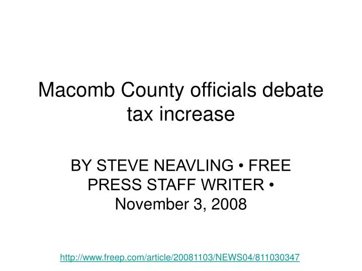 macomb county officials debate tax increase
