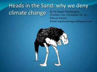 Heads in the Sand: why we deny climate change