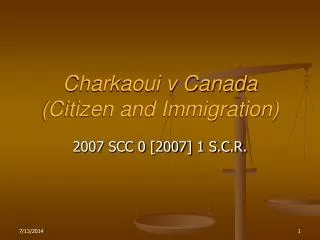 Charkaoui v Canada (Citizen and Immigration)