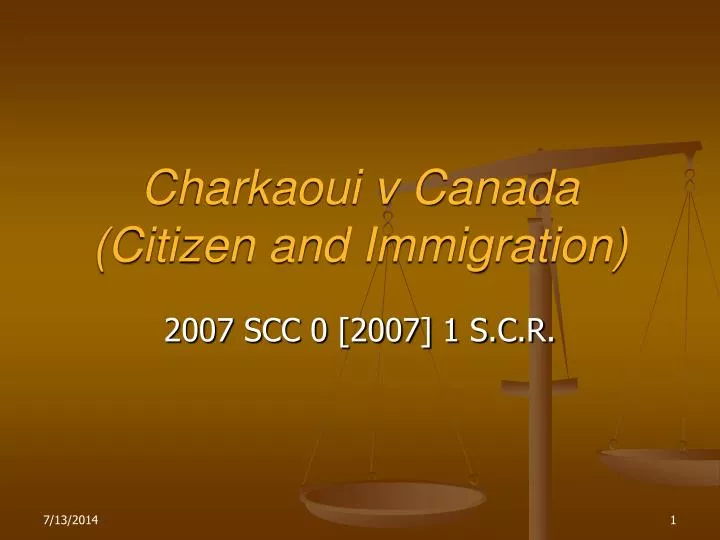charkaoui v canada citizen and immigration