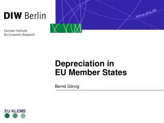 Depreciation in EU Member States
