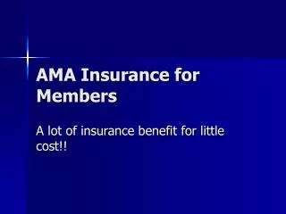 AMA Insurance for Members