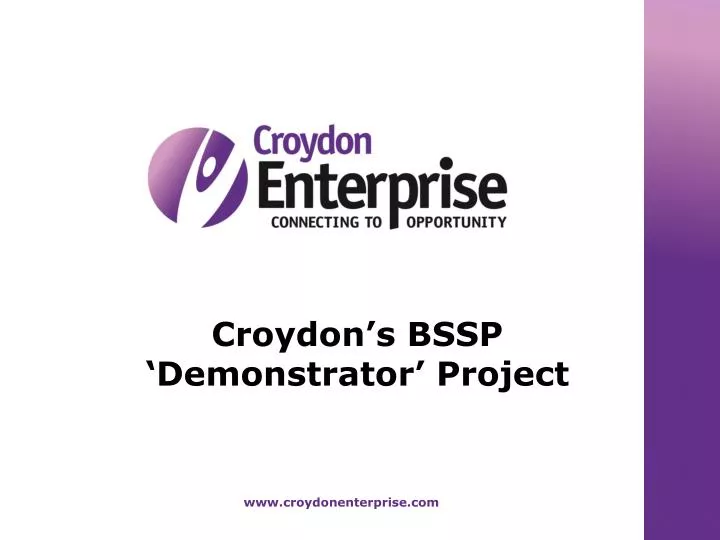 croydon s bssp demonstrator project