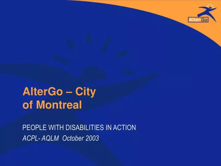 altergo city of montreal