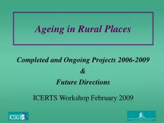 Ageing in Rural Places