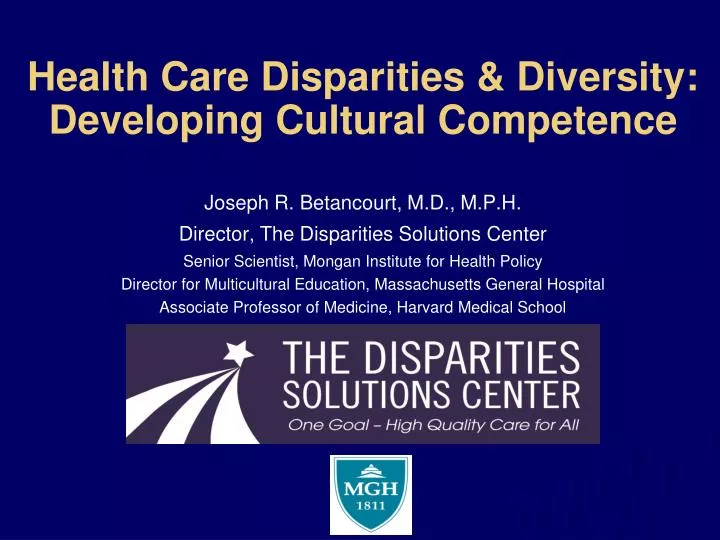 health care disparities diversity developing cultural competence