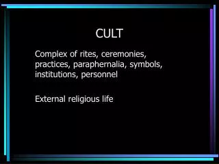 CULT