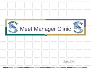 Meet Manager Clinic