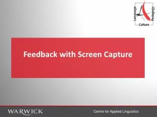 Feedback with Screen Capture