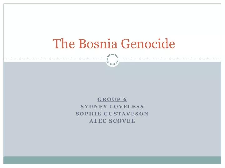 the bosnia genocide