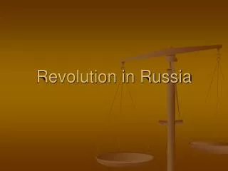 Revolution in Russia