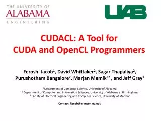 CUDACL: A Tool for CUDA and OpenCL Programmers