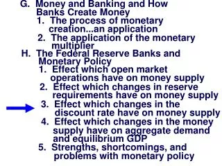 G. Money and Banking and How