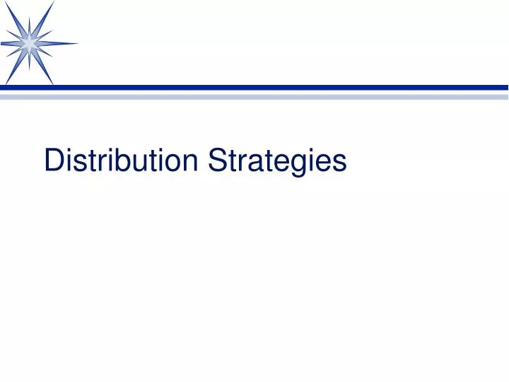 distribution strategies