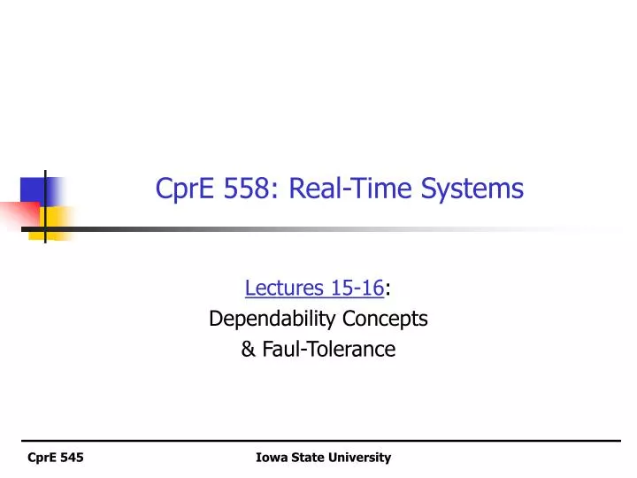 cpre 558 real time systems