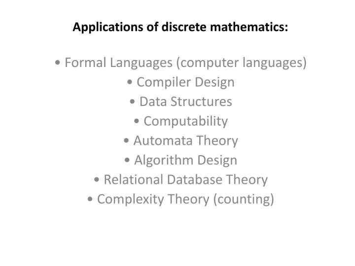 PPT - Applications Of Discrete Mathematics: PowerPoint Presentation ...