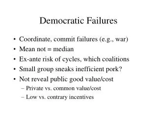 Democratic Failures