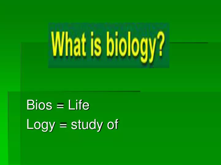 bios life logy study of