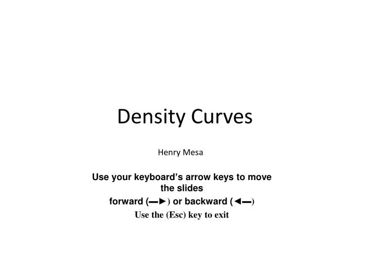 density curves