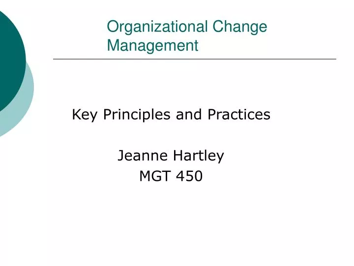 organizational change management
