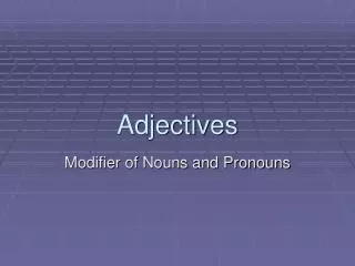 adjectives