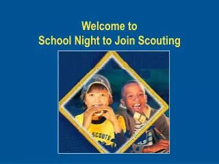 Welcome to School Night to Join Scouting