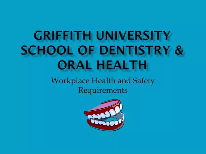 griffith university school of dentistry oral health
