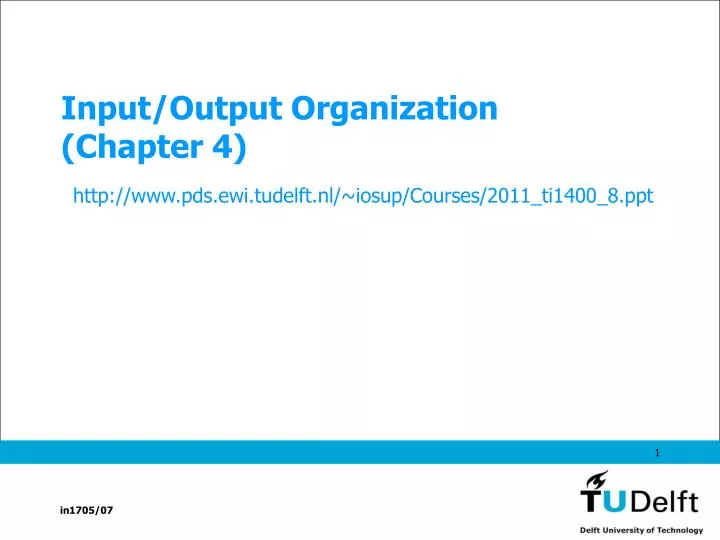 input output organization chapter 4