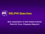 DELPHI Searches - slide 1