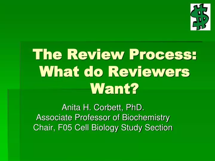 the review process what do reviewers want