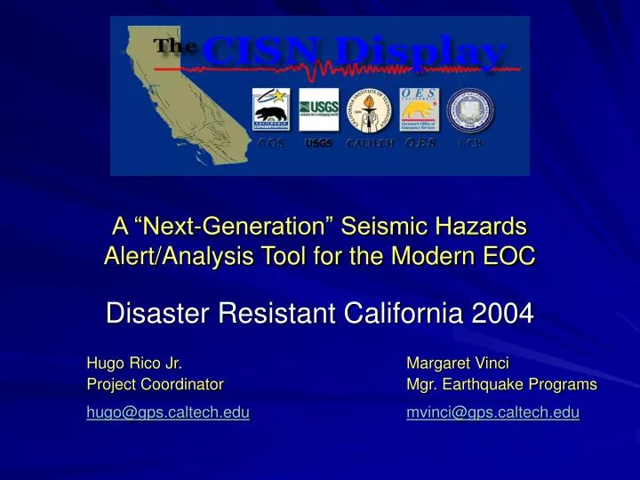 a next generation seismic hazards alert analysis tool for the modern eoc