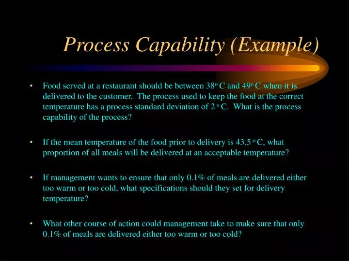 process capability example