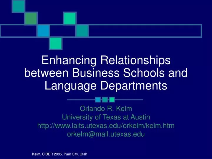 enhancing relationships between business schools and language departments