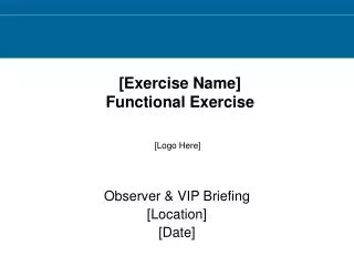 [Exercise Name] Functional Exercise