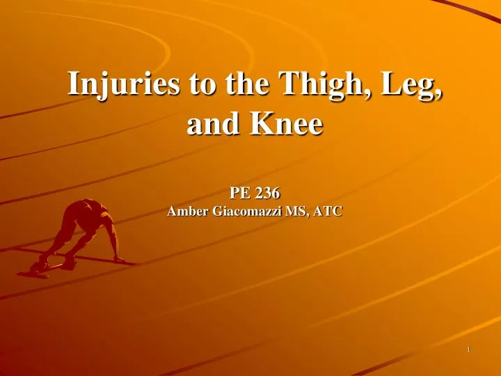 injuries to the thigh leg and knee pe 236 amber giacomazzi ms atc