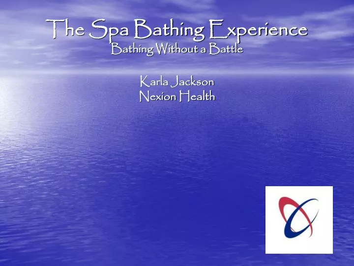 the spa bathing experience bathing without a battle