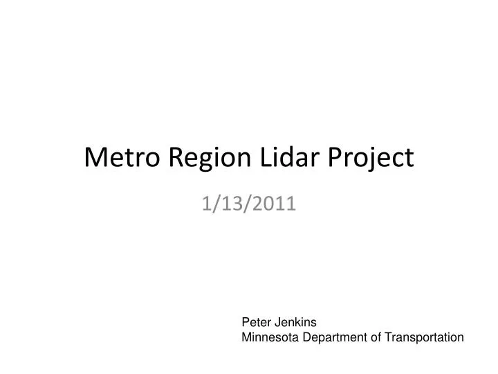 metro region lidar project