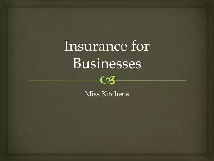 insurance for businesses
