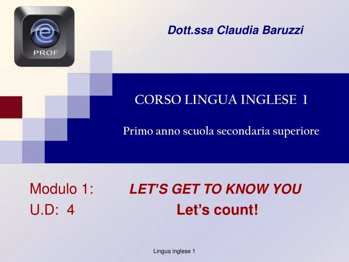 corso lingua inglese 1 primo anno scuola secondaria superiore