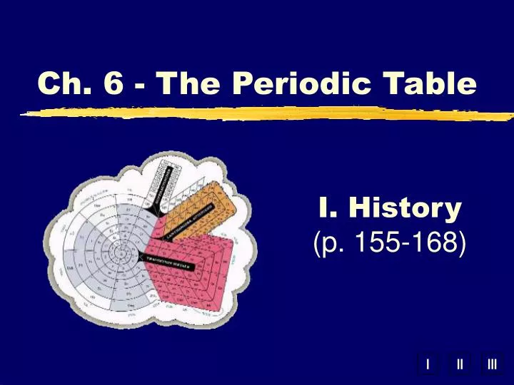 ch 6 the periodic table