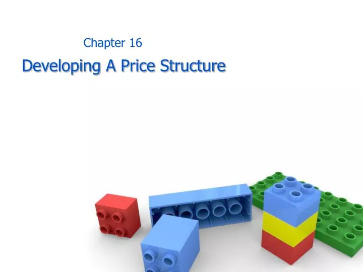 developing a price structure