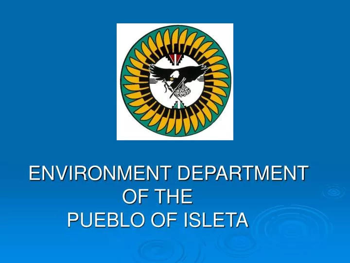 environment department of the pueblo of isleta