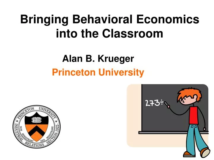 bringing behavioral economics into the classroom