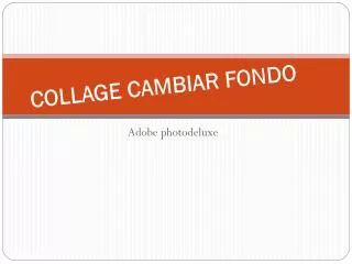 collage cambiar fondo