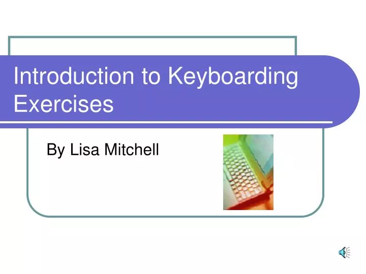 introduction to keyboarding exercises