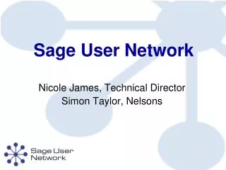 Sage User Network