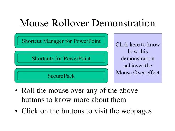 mouse rollover demonstration